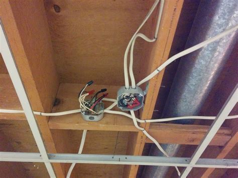 drop ceiling junction box mount|junction box above ceiling wiring.